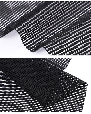 方格网布家居家纺用布运动服装箱包鞋材网袋面料经编方格网眼布