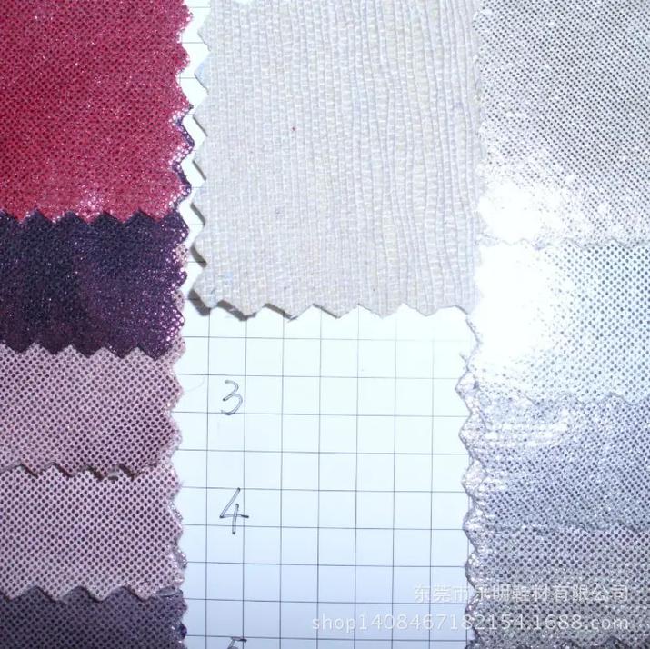 mb5081烫金小圆点仿皮绒麂皮绒 鞋材与箱包面料的革新之选